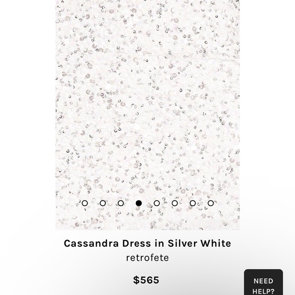 Revolve Cassandra Strapless Tube Dress - White, Silver, Sequin - Picture 7 of 7